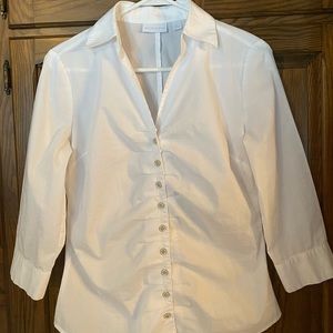 New York & Company stretch white blouse. Women’s small.